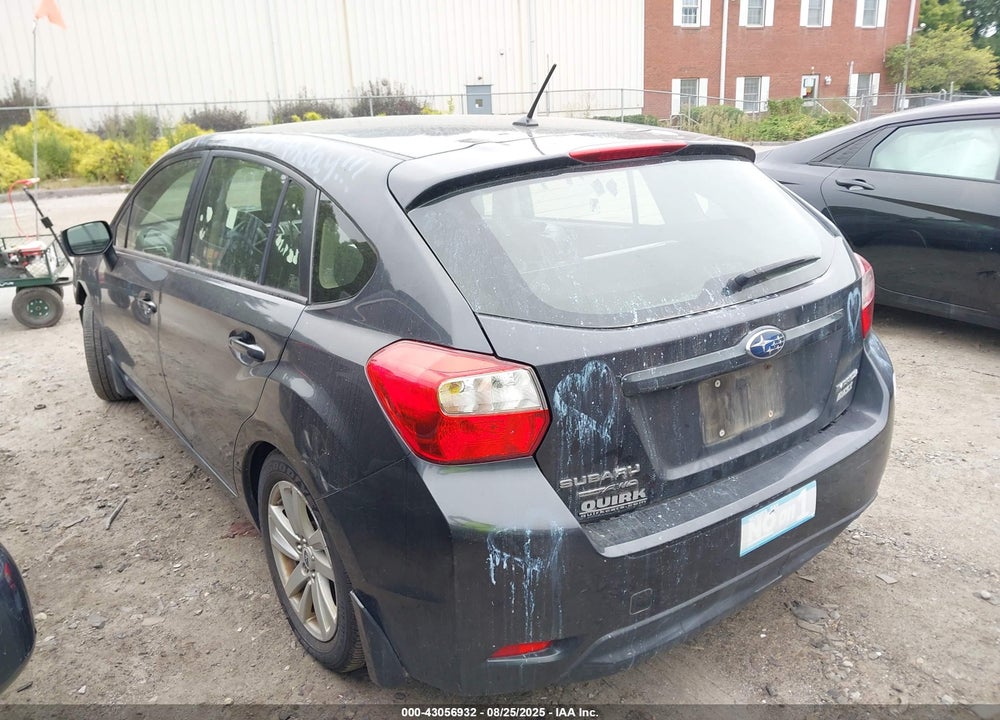 2015 SUBARU IMPREZA 2.0I PREMIUM VIN: JF1GPAC67FH266826
