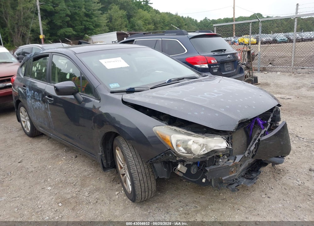 2015 SUBARU IMPREZA 2.0I PREMIUM VIN: JF1GPAC67FH266826