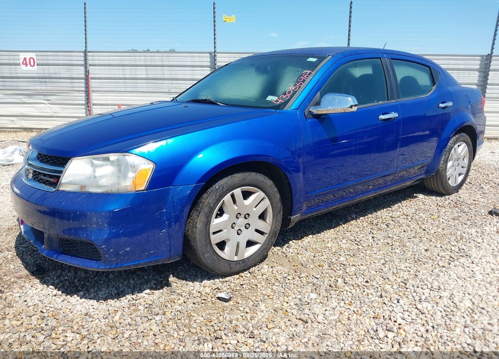 2012 DODGE AVENGER VIN: 1C3CDZAB6CN209602