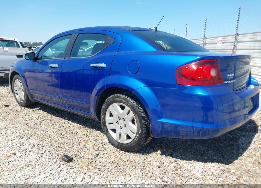 2012 DODGE AVENGER VIN: 1C3CDZAB6CN209602