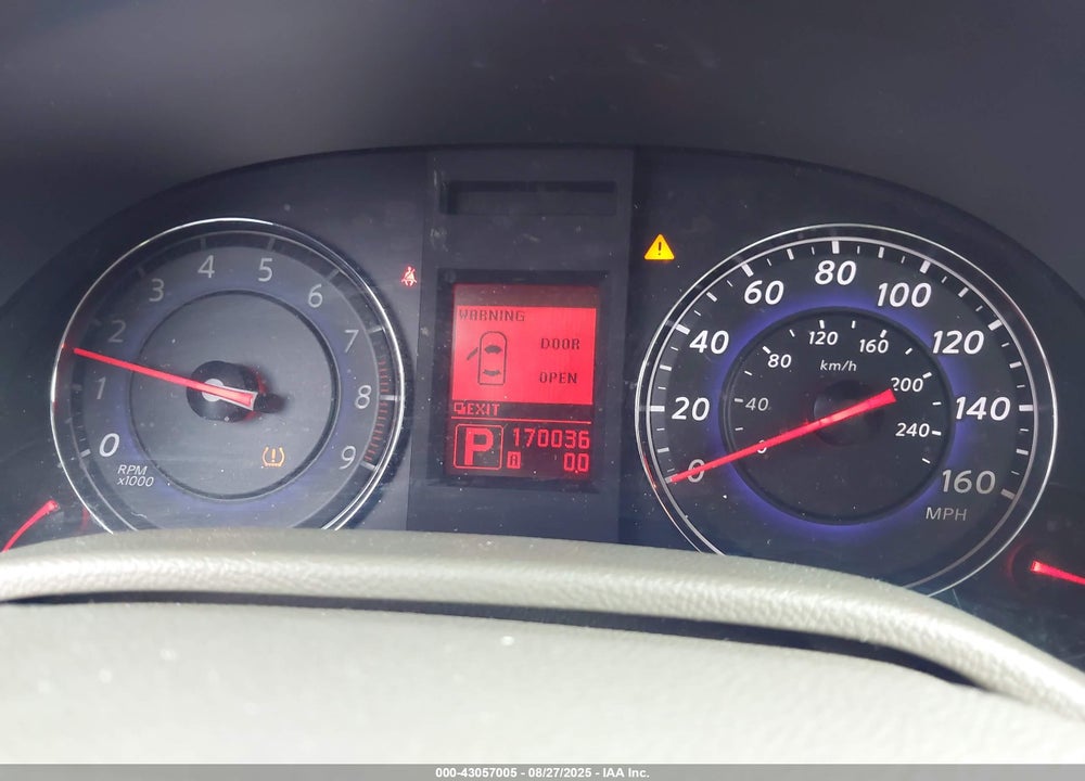 2009 INFINITI G37 JOURNEY VIN: JNKCV61E59M307244