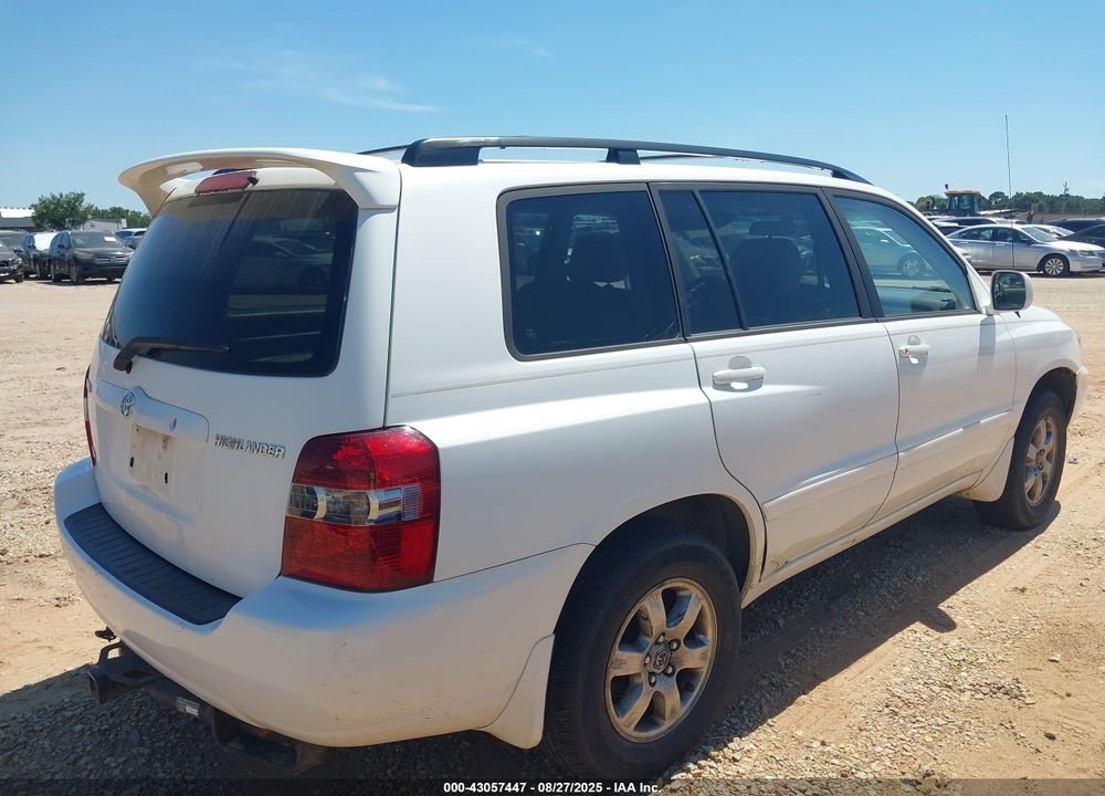 2007 TOYOTA HIGHLANDER V6 VIN: JTEGP21A370142460