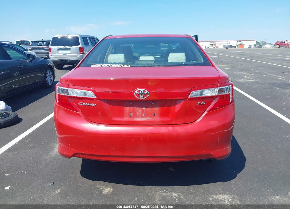 2012 TOYOTA CAMRY VIN: 4T4BF1FK0CR182951