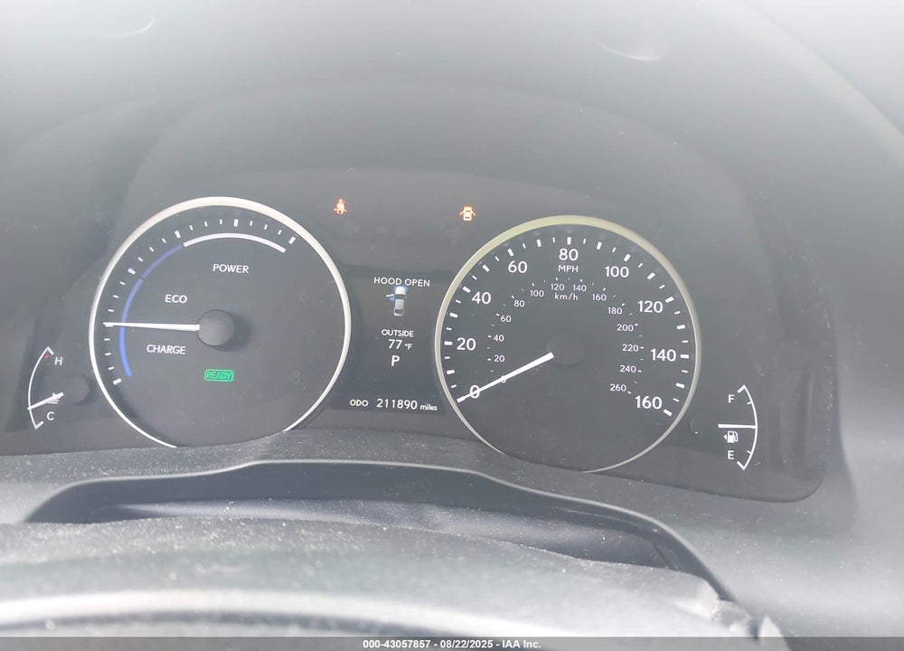 2013 LEXUS ES 300H VIN: JTHBW1GG6D2004594