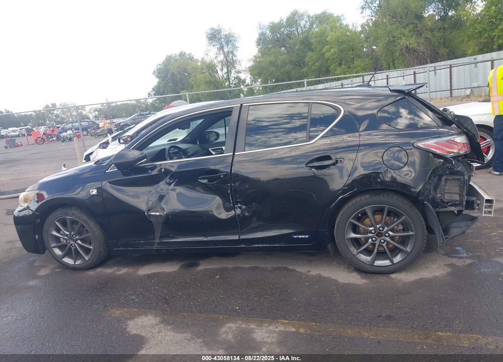 2012 LEXUS CT 200H PREMIUM VIN: JTHKD5BH6C2082885