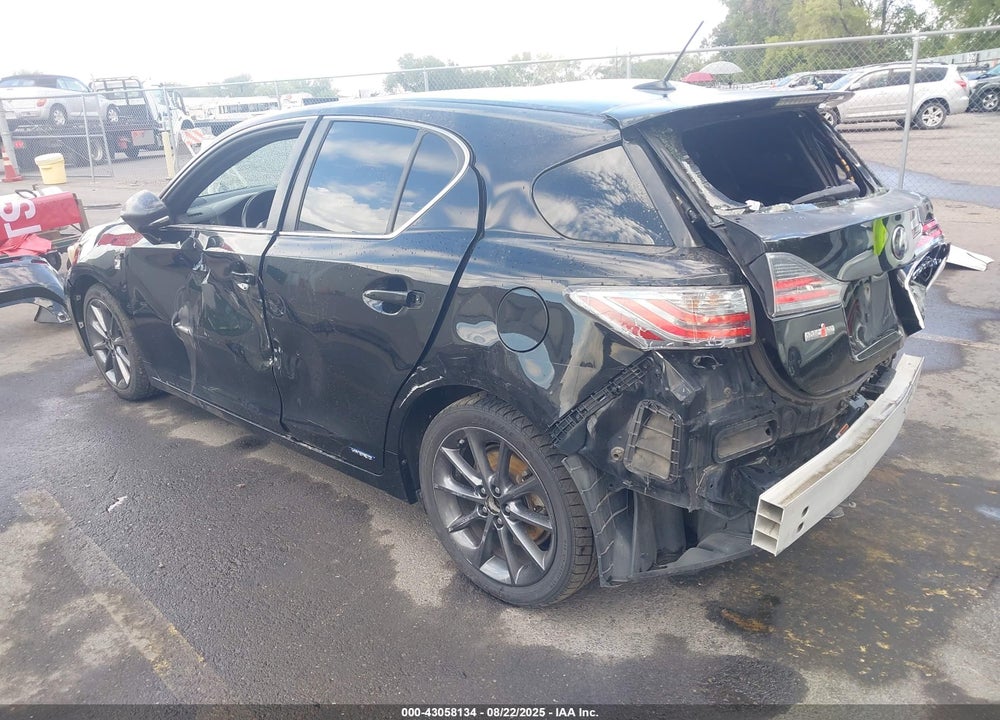 2012 LEXUS CT 200H PREMIUM VIN: JTHKD5BH6C2082885