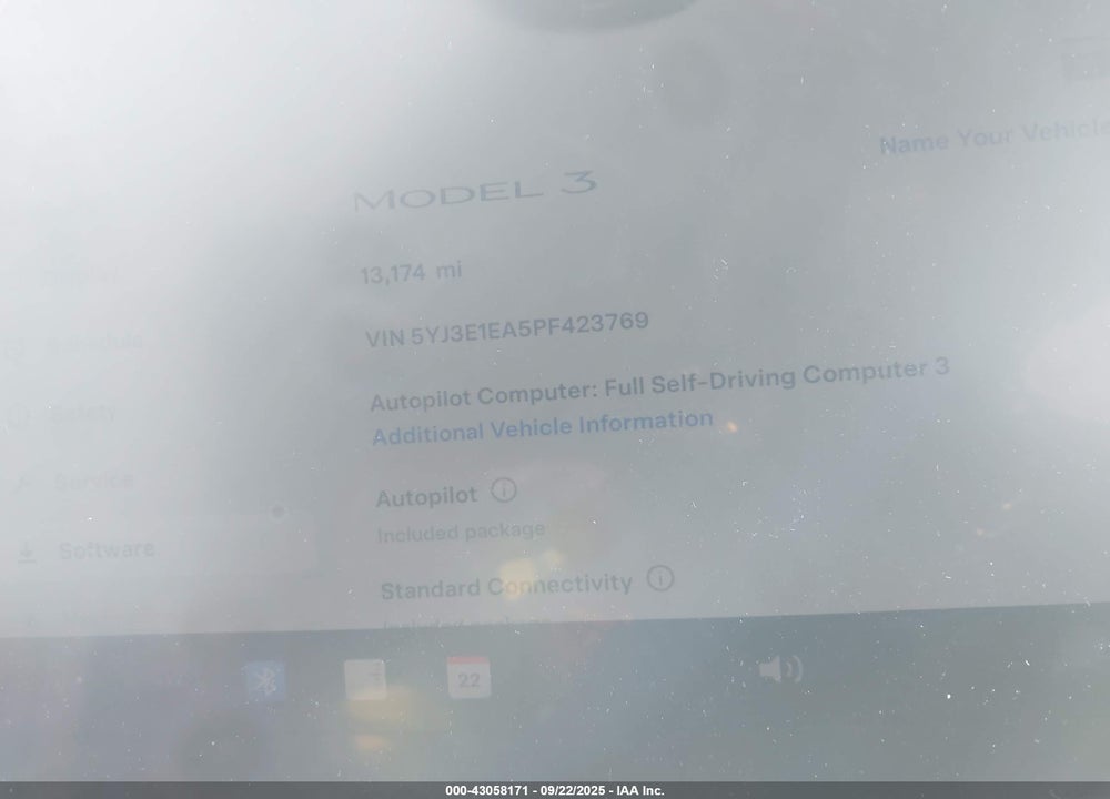 2023 TESLA MODEL 3 VIN: 5YJ3E1EA5PF423769