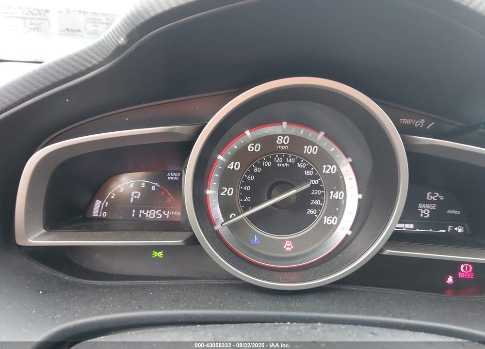 2014 MAZDA 3 VIN: JM1BM1U75E1145420