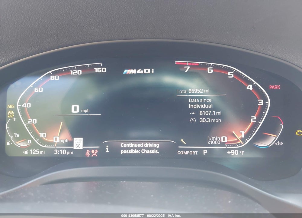 2020 BMW X4 VIN: 5UX2V5C07L9B06353