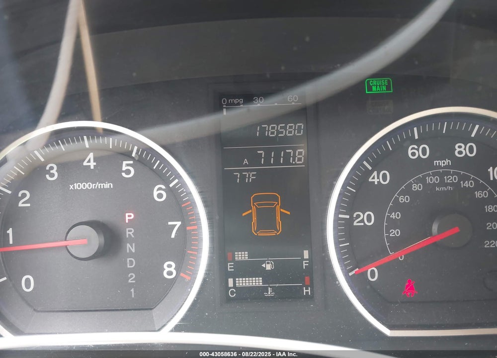 2009 HONDA CR-V VIN: JHLRE48509C020943