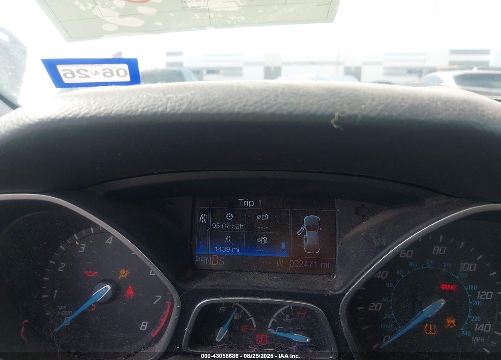 2013 FORD FOCUS VIN: 1FADP3J2XDL301612