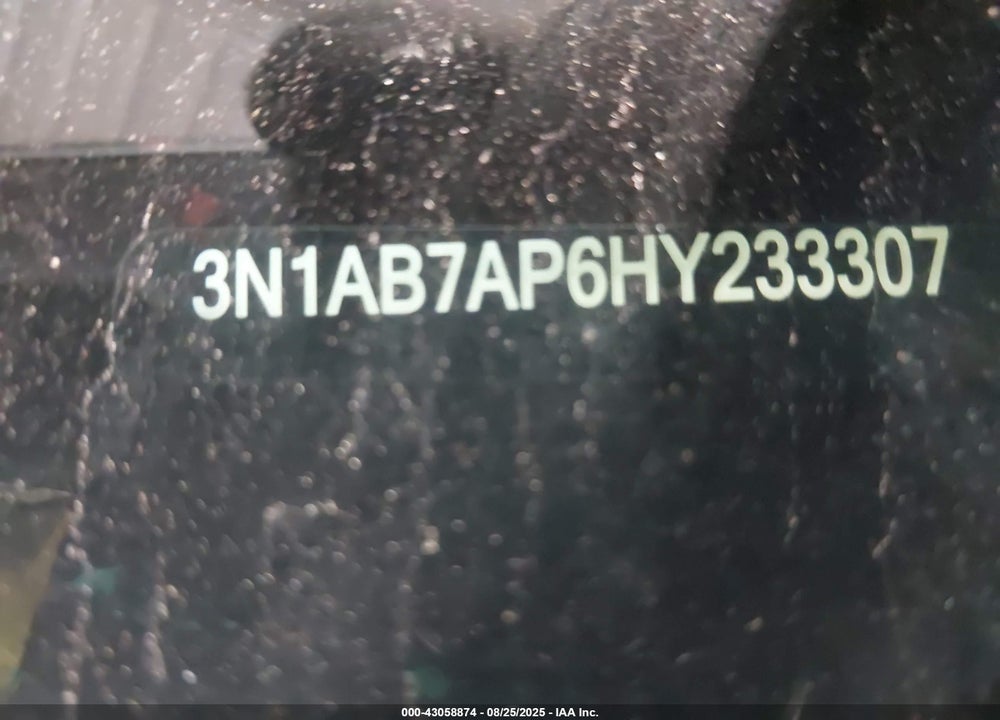 2017 NISSAN SENTRA VIN: 3N1AB7AP6HY233307