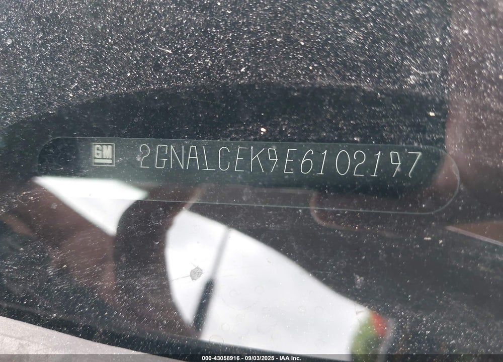 2014 CHEVROLET EQUINOX VIN: 2GNALCEK9E6102197