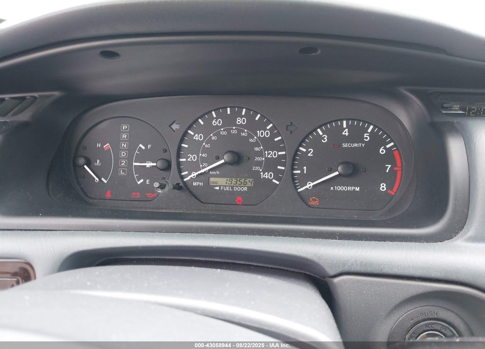 2000 TOYOTA CAMRY XLE V6 VIN: 4T1BF28K9YU098809