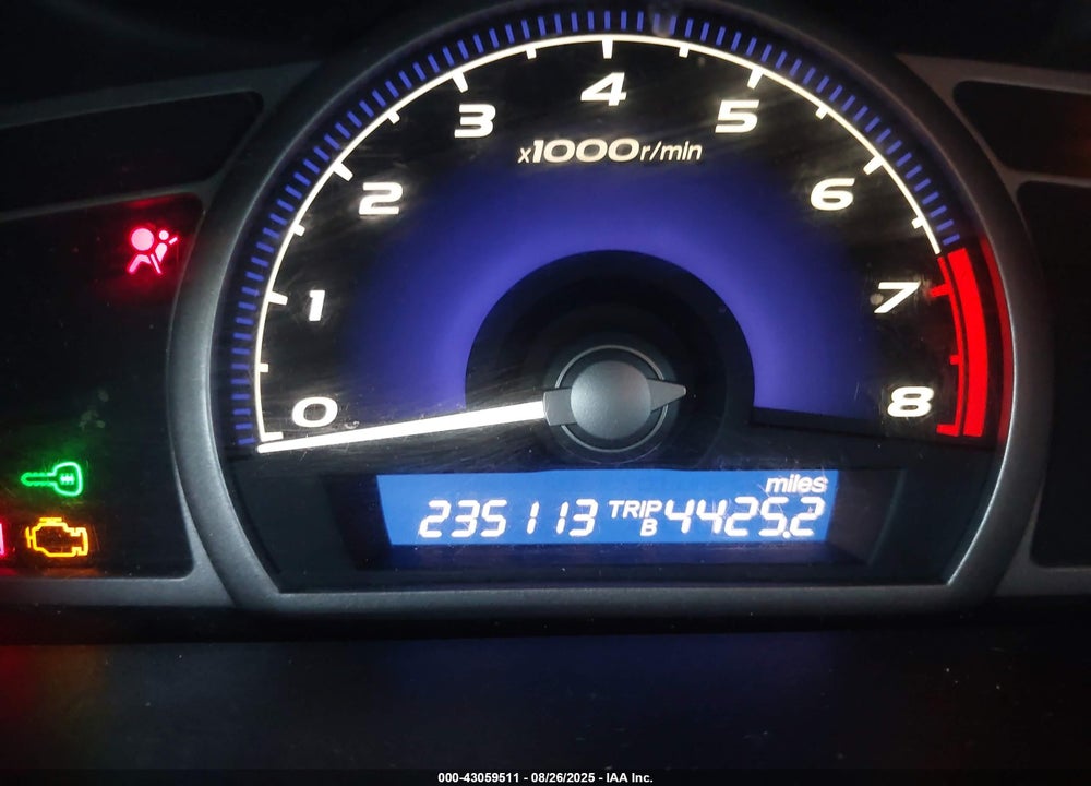 2008 HONDA CIVIC LX VIN: 1HGFA15518L119494