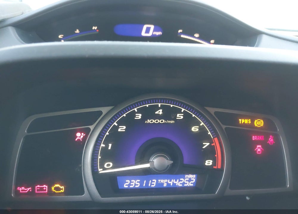 2008 HONDA CIVIC LX VIN: 1HGFA15518L119494