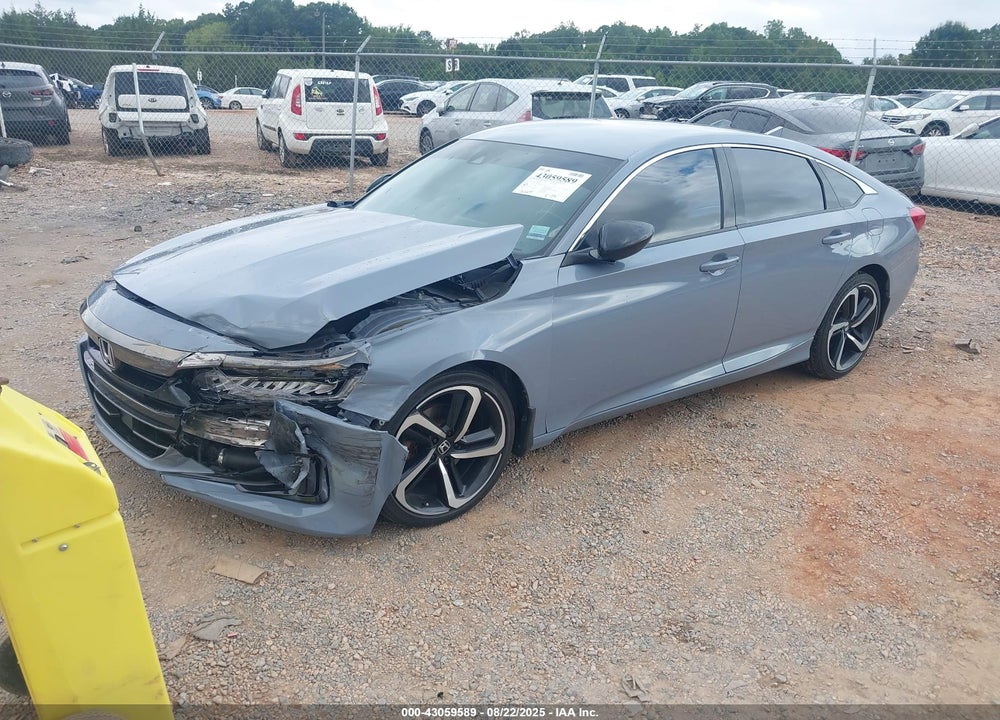 2022 HONDA ACCORD VIN: 1HGCV1F37NA063265