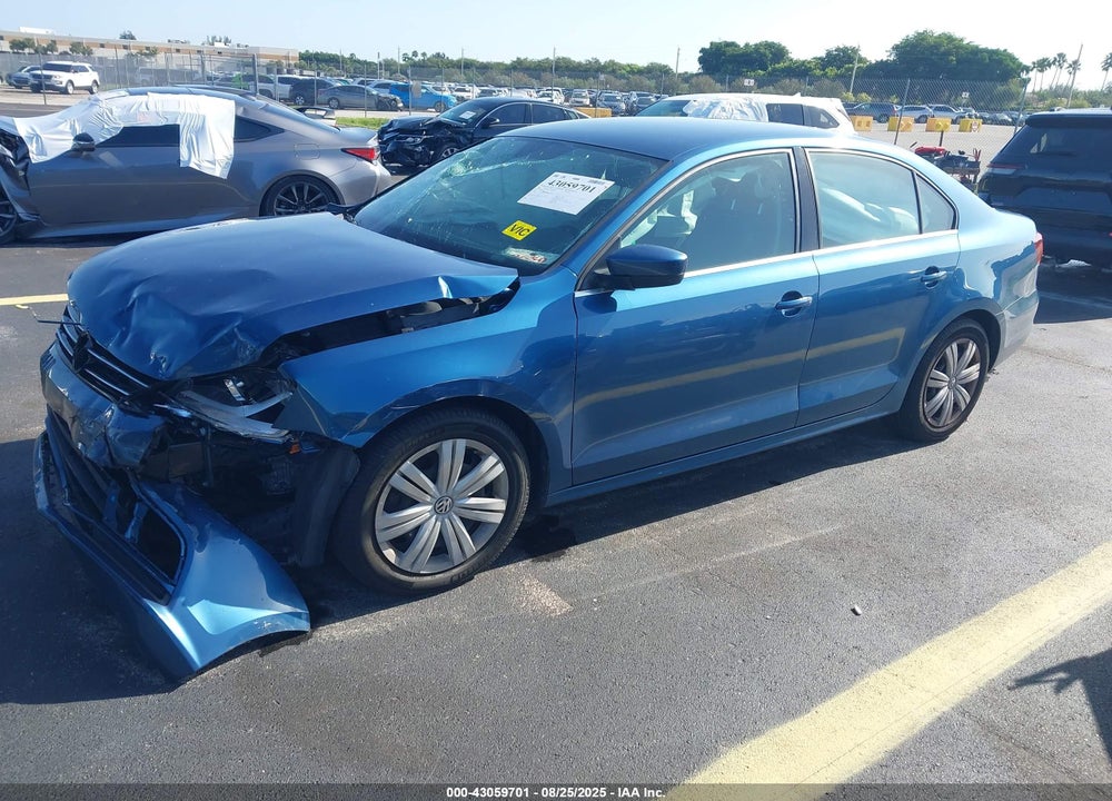 2017 VOLKSWAGEN JETTA VIN: 3VW2B7AJ9HM411342