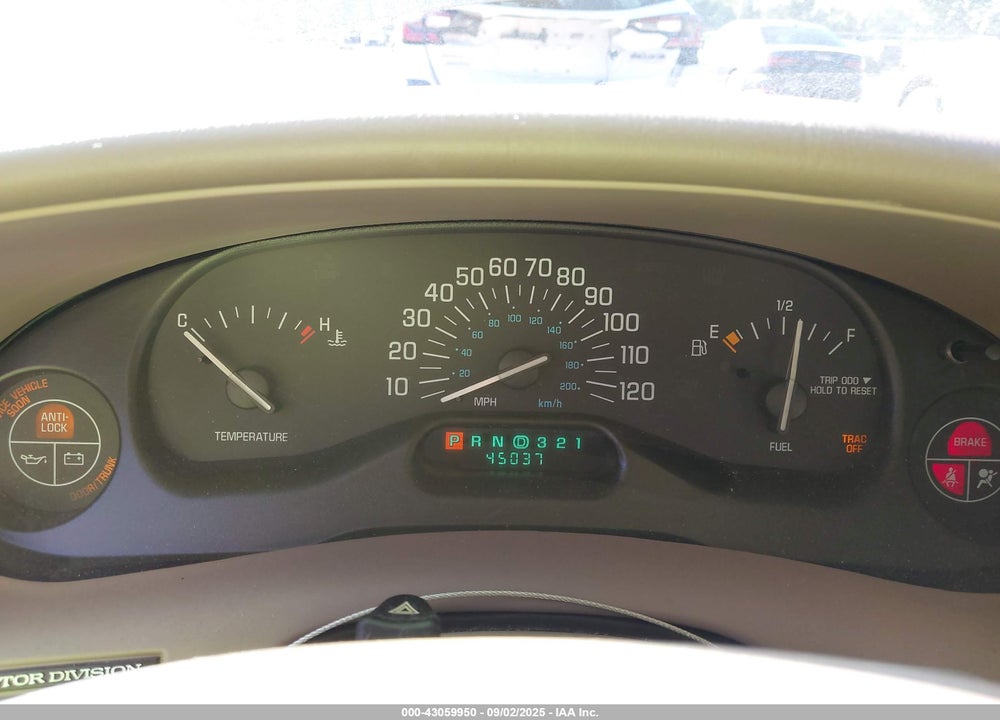2001 BUICK CENTURY CUSTOM VIN: 2G4WS52J011206234