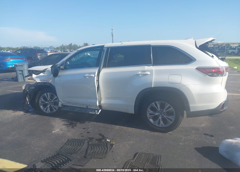 2016 TOYOTA HIGHLANDER LE PLUS V6 VIN: 5TDZKRFH9GS121703