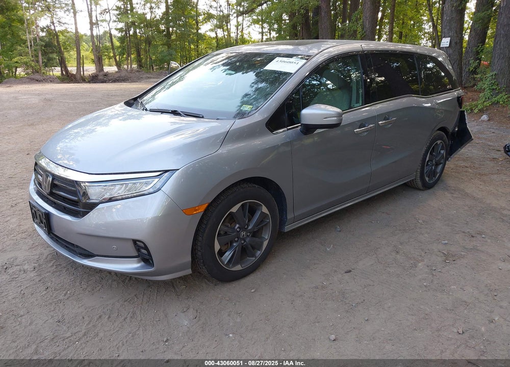 2022 HONDA ODYSSEY ELITE VIN: 5FNRL6H98NB051744