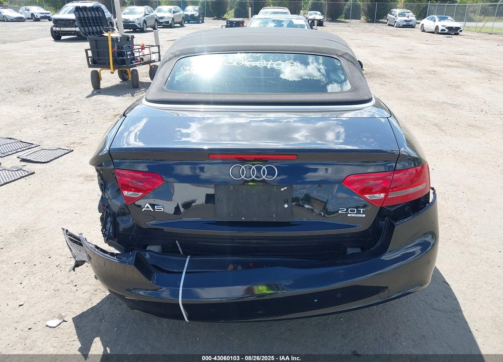 2012 AUDI A5 VIN: WAUWFAFH9CN008243