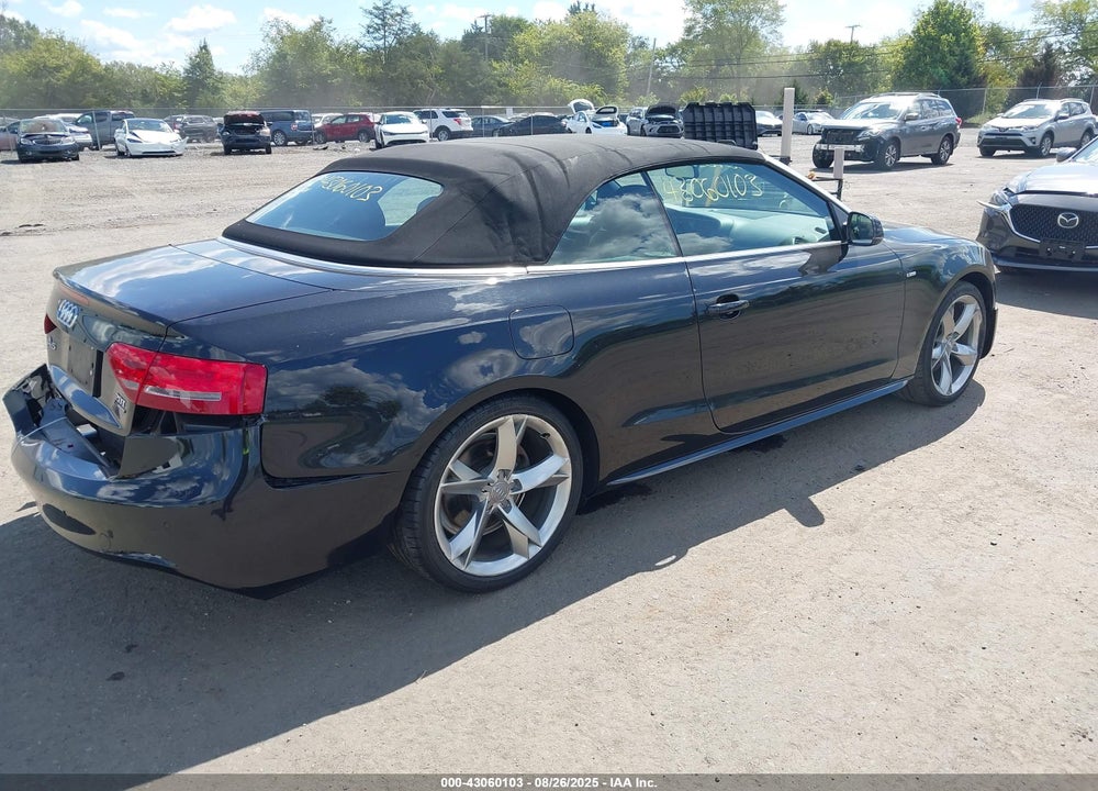 2012 AUDI A5 VIN: WAUWFAFH9CN008243