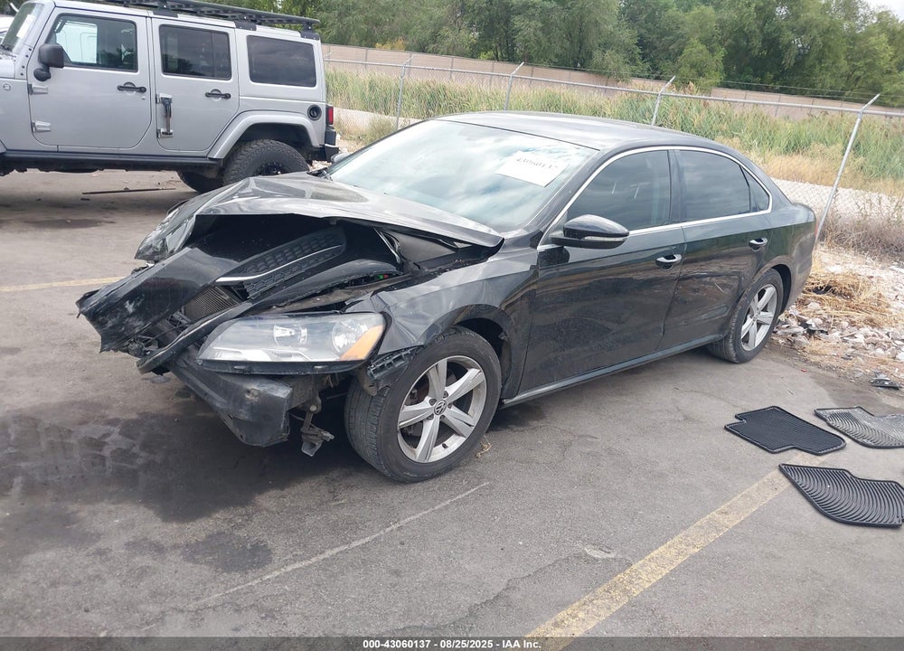 2012 VOLKSWAGEN PASSAT VIN: 1VWBP7A34CC041592