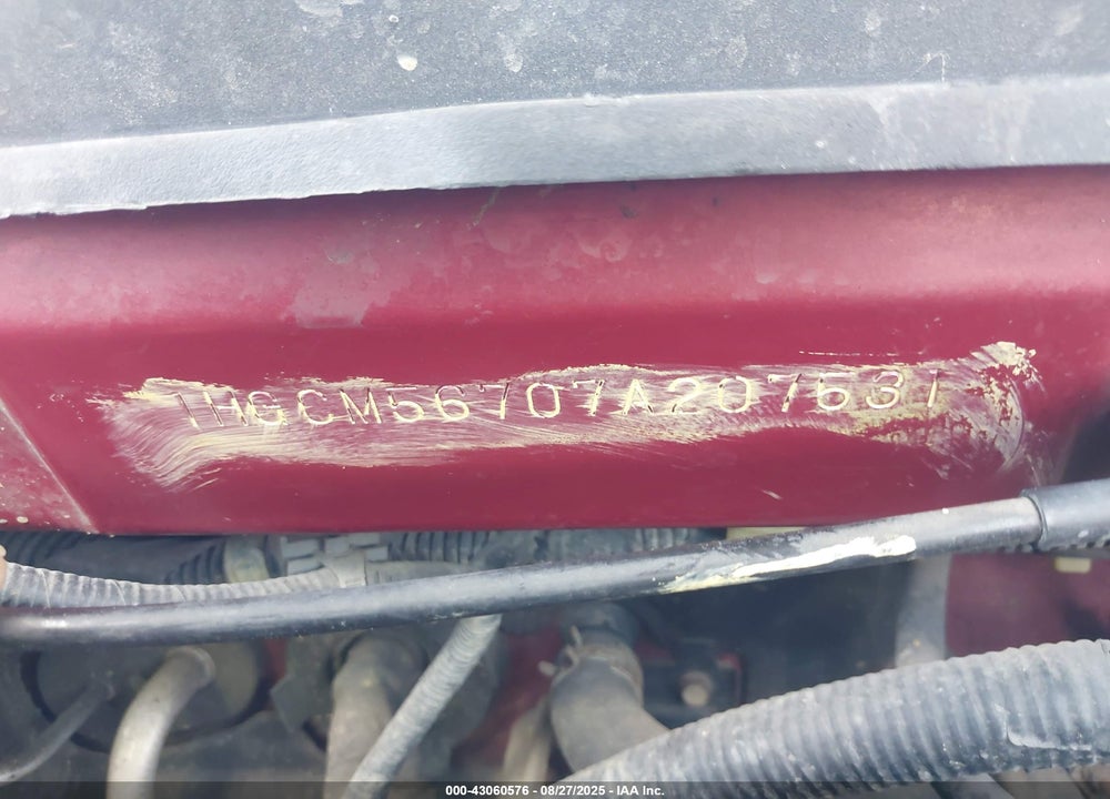 2007 HONDA ACCORD 2.4 EX VIN: 1HGCM56707A207531