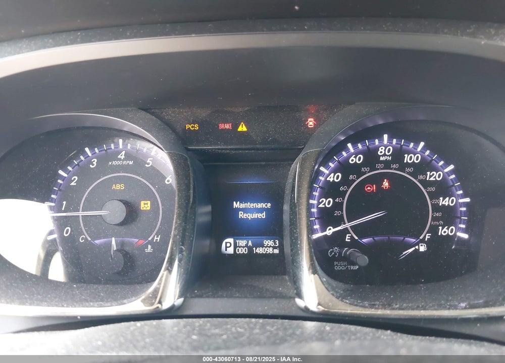 2013 TOYOTA AVALON VIN: 4T1BK1EBXDU043645