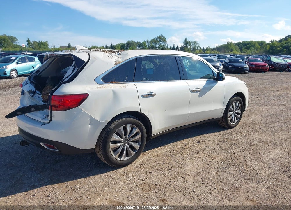 2014 ACURA MDX VIN: 5FRYD4H42EB022661