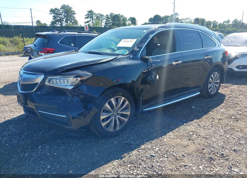 2015 ACURA MDX VIN: 5FRYD4H48FB010113
