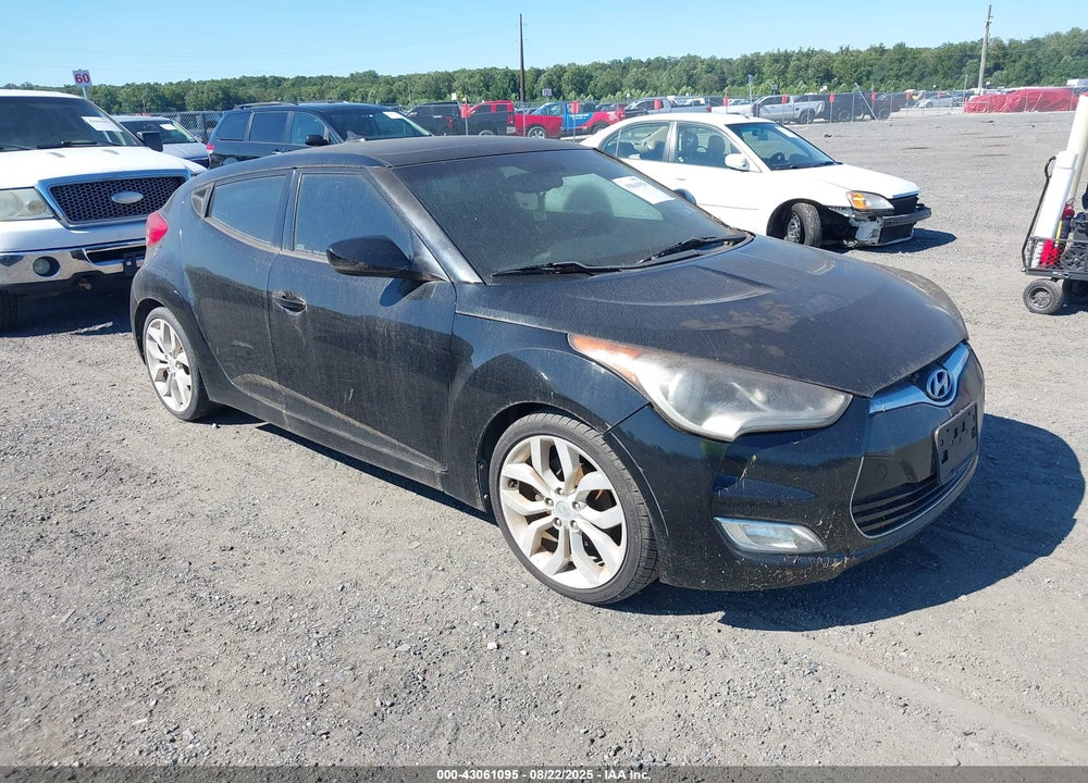 2012 HYUNDAI VELOSTER BASE W/BLACK VIN: KMHTC6AD2CU077504