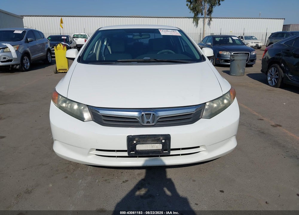 2012 HONDA CIVIC LX VIN: 19XFB2F58CE359479