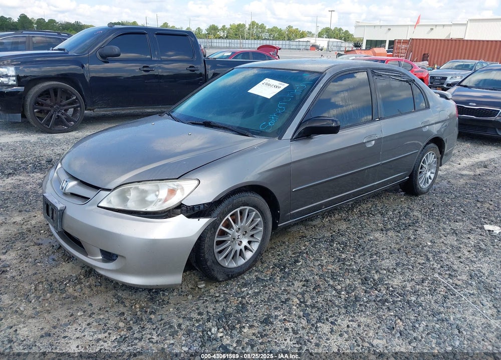 2005 HONDA CIVIC LX VIN: 2HGES16585H609317