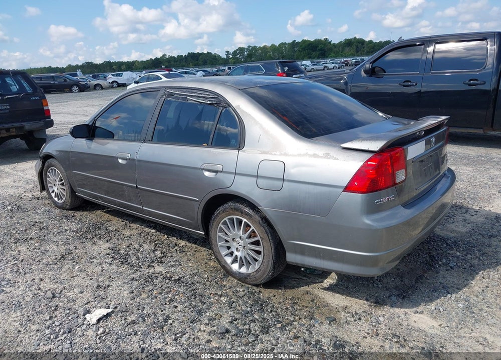 2005 HONDA CIVIC LX VIN: 2HGES16585H609317