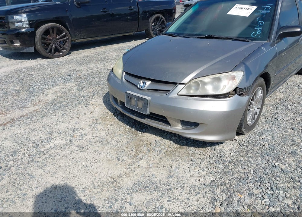 2005 HONDA CIVIC LX VIN: 2HGES16585H609317