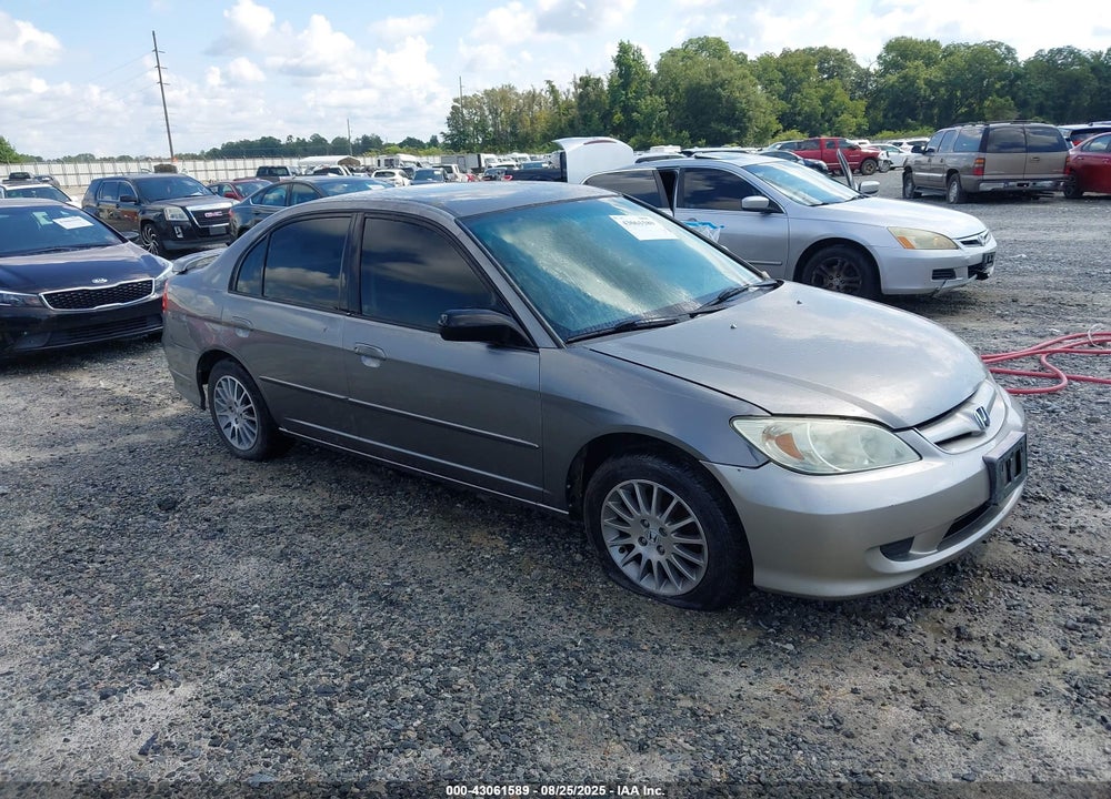 2005 HONDA CIVIC LX VIN: 2HGES16585H609317