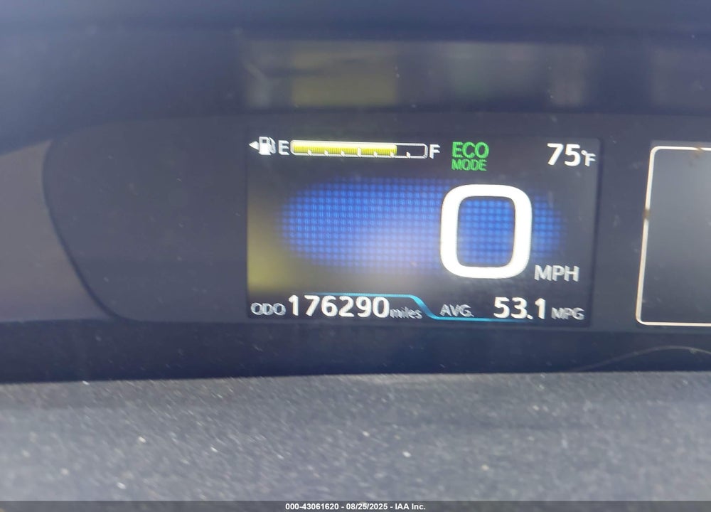 2019 TOYOTA PRIUS VIN: JTDKARFU6K3069524
