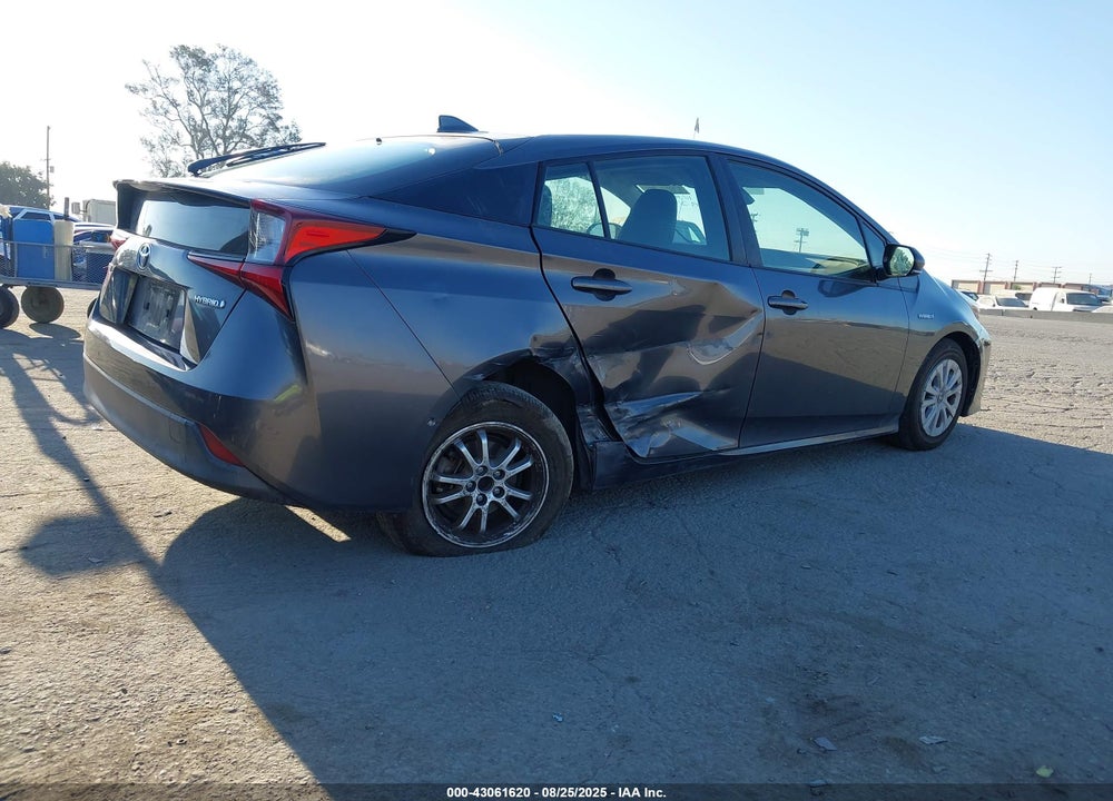 2019 TOYOTA PRIUS VIN: JTDKARFU6K3069524