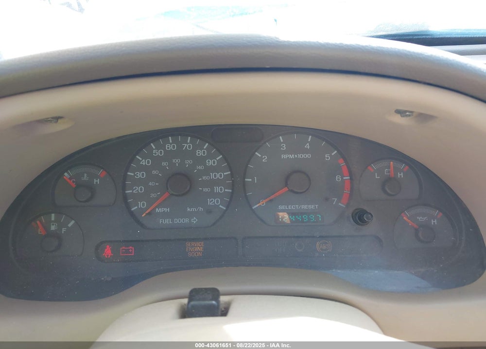 2000 FORD MUSTANG VIN: 1FAFP4444YF186845