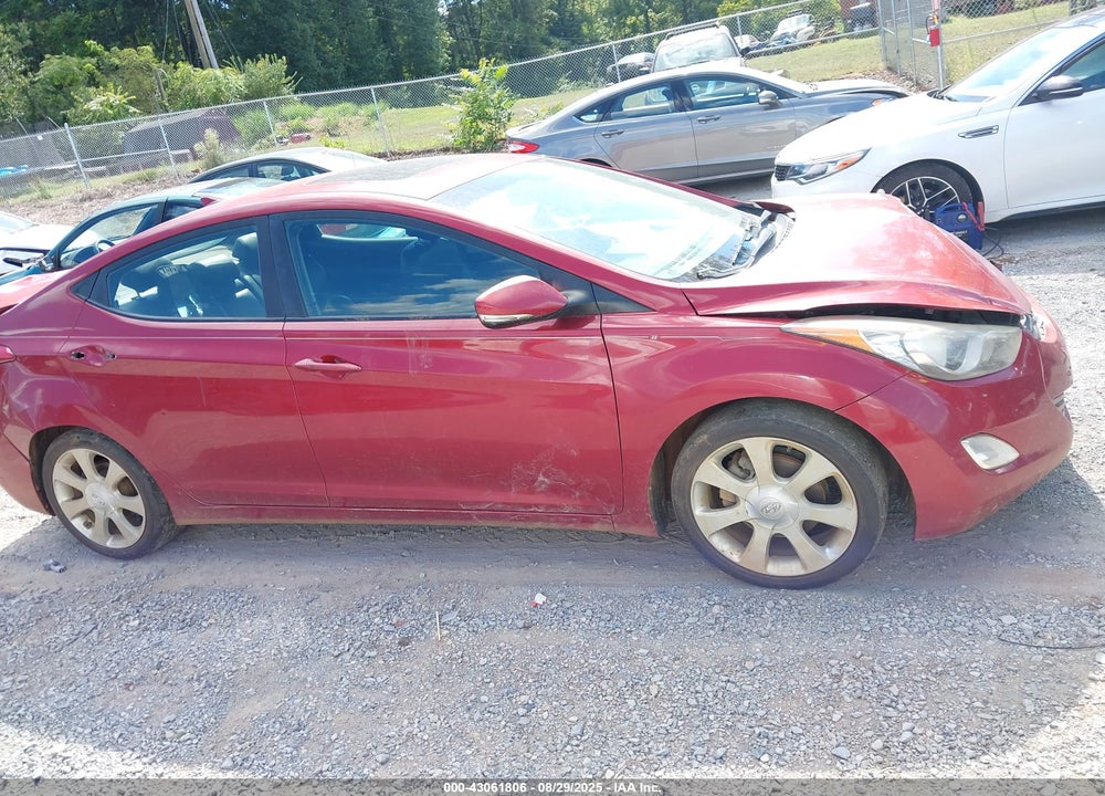 2012 HYUNDAI ELANTRA VIN: KMHDH4AE7CU249139