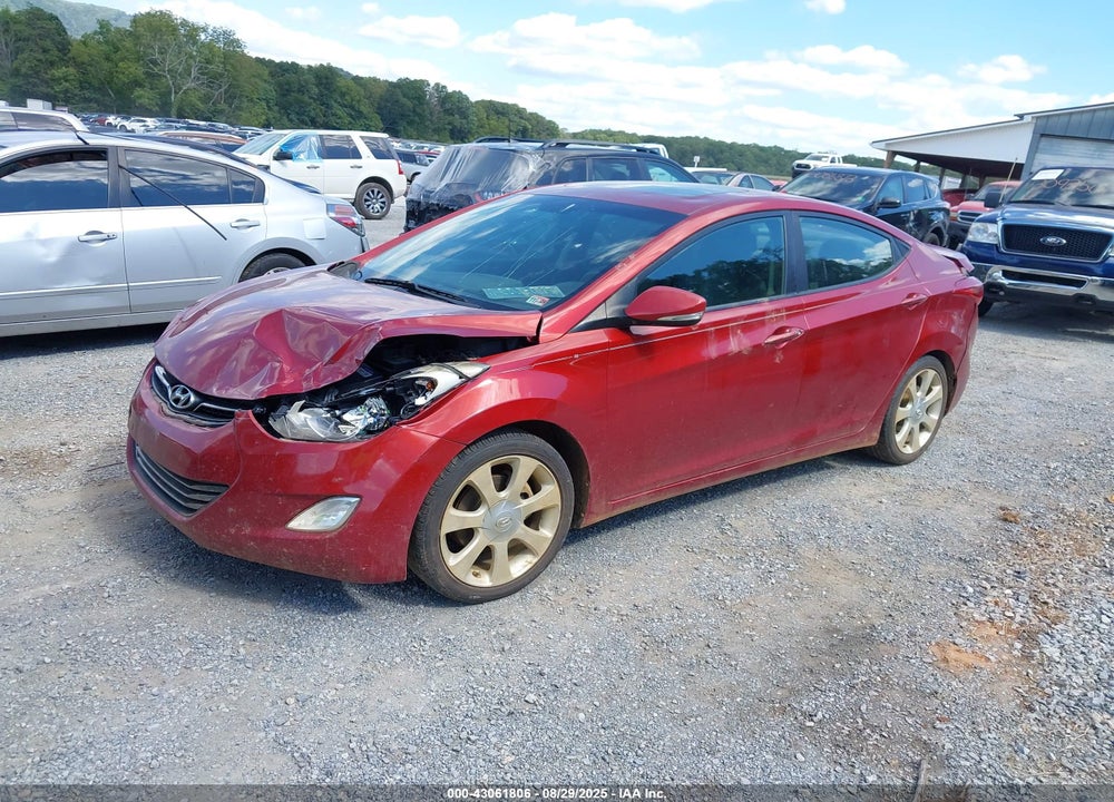 2012 HYUNDAI ELANTRA VIN: KMHDH4AE7CU249139