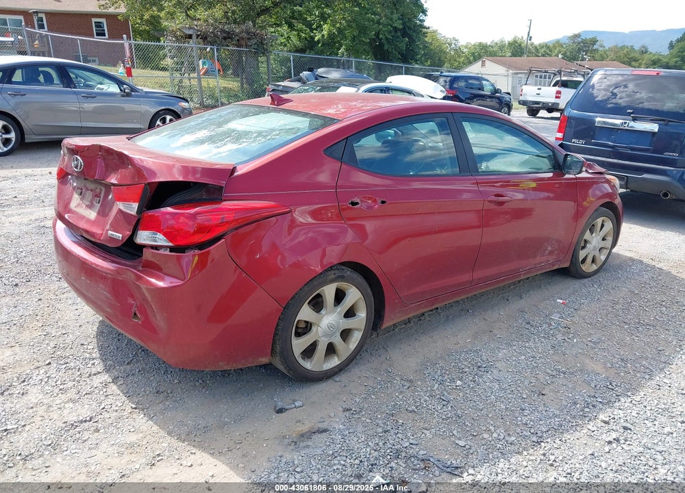 2012 HYUNDAI ELANTRA VIN: KMHDH4AE7CU249139