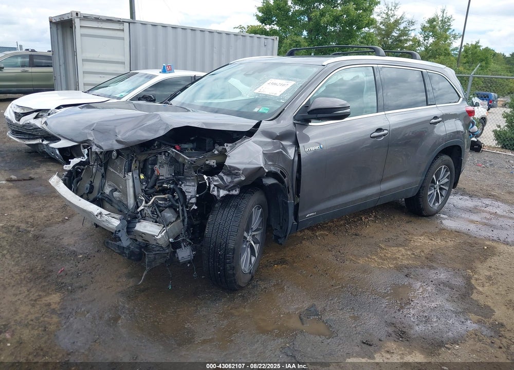 2019 TOYOTA HIGHLANDER HYBRID XLE VIN: 5TDJGRFH7KS068183