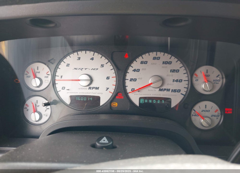 2005 DODGE RAM 1500 SRT-10 VIN: 3D7HA18H45G746170