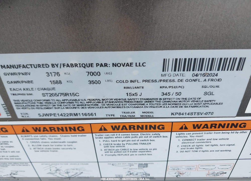2024 OTHER --- VIN: 5JWPE1422RM116561