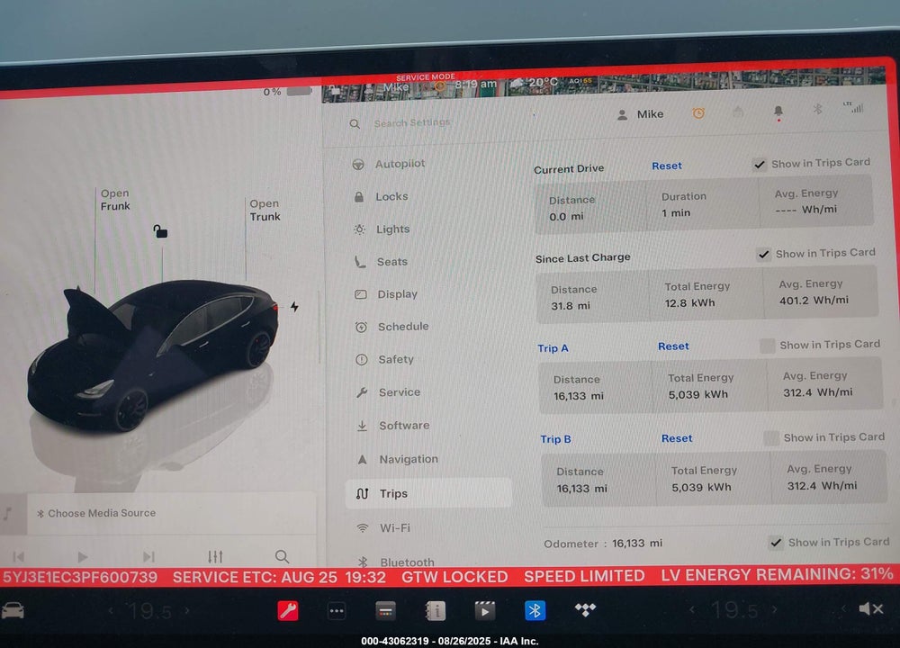 2023 TESLA MODEL 3 PERFORMANCE DUAL MOTOR ALL-WHEEL DRIVE VIN: 5YJ3E1EC3PF600739