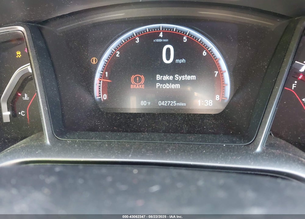 2019 HONDA CIVIC VIN: 2HGFC3A52KH754188
