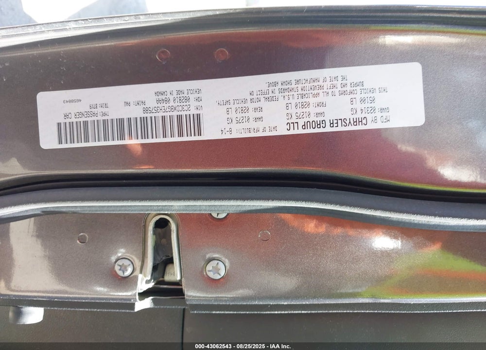 2014 DODGE CHARGER SE VIN: 2C3CDXBG7EH357588